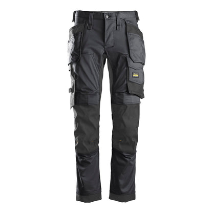 Snickers 6241 Stretch Holster Trousers, Steel Grey Black