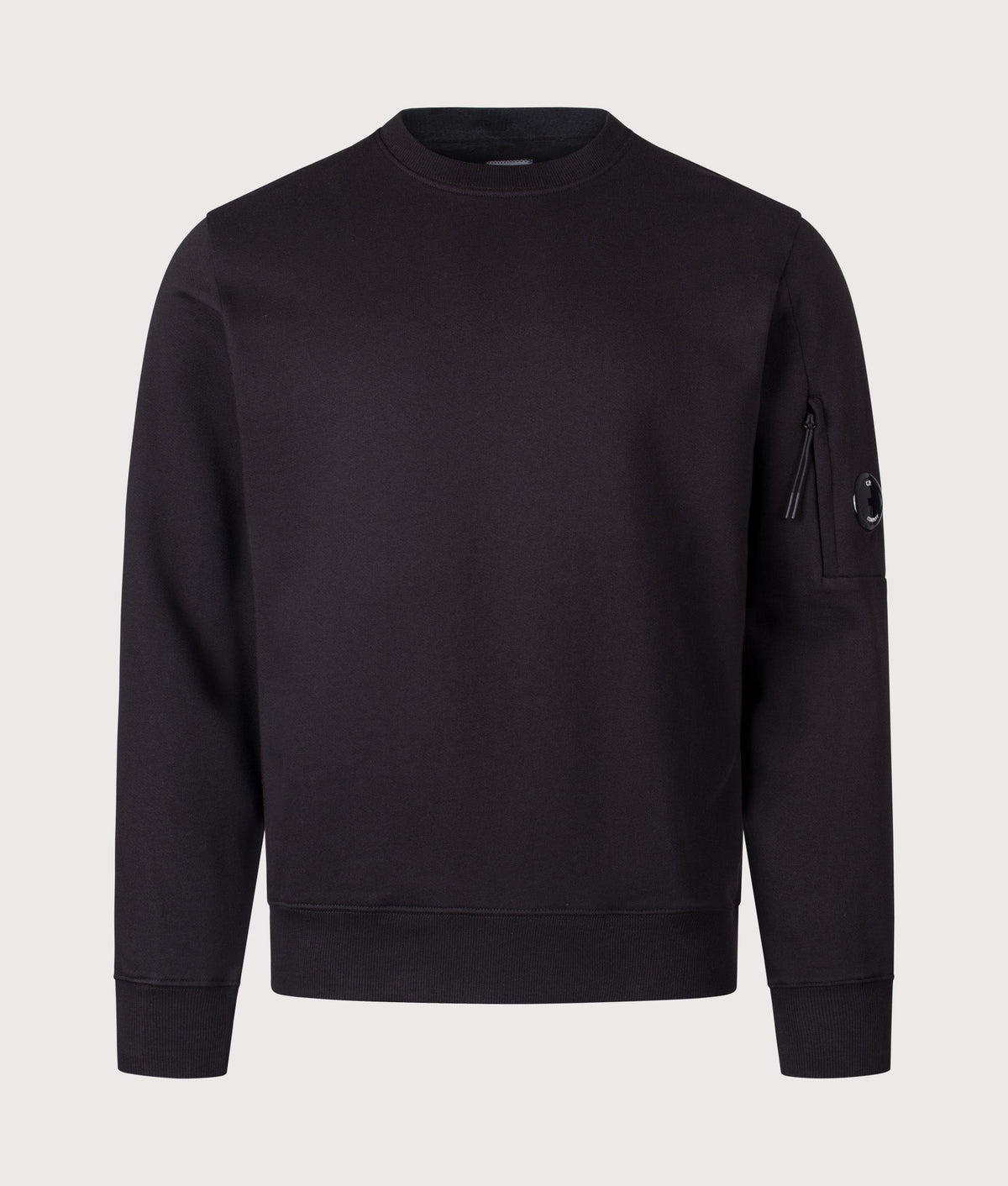 Diagonal Raised Fleece Lens Sweatshirt
