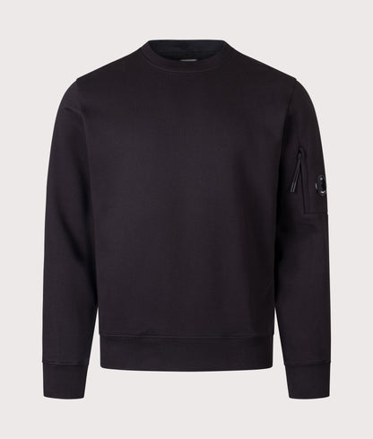 Diagonal Raised Fleece Lens Sweatshirt