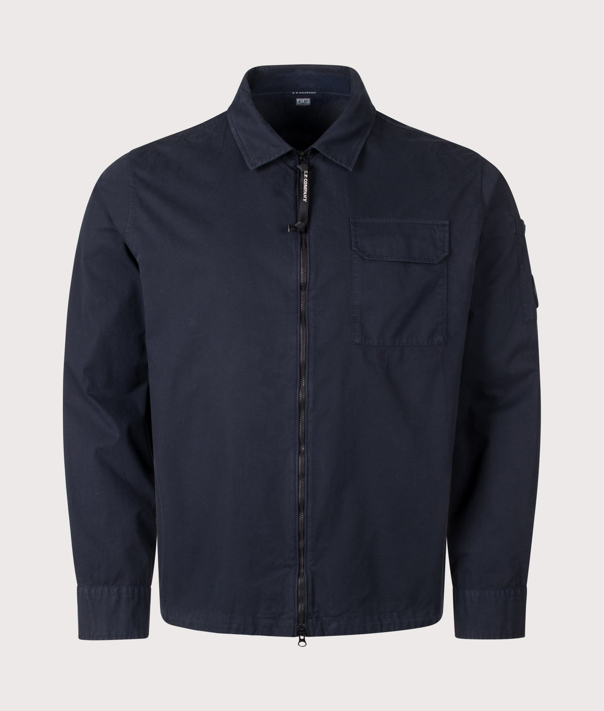Organic Gabardine Zipped Lens Overshirt
