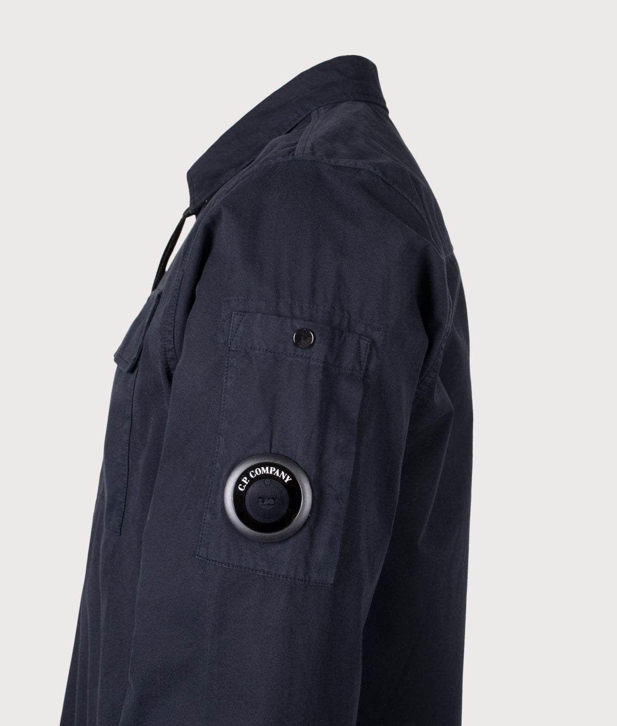 Organic Gabardine Zipped Lens Overshirt