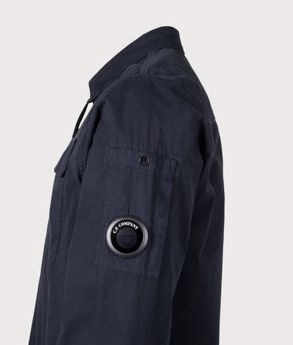 Organic Gabardine Zipped Lens Overshirt