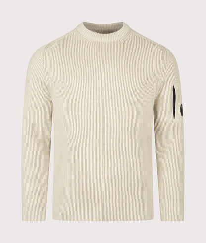 Full Rib Cotton Crewneck Lens Jumper