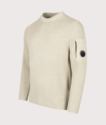 Full Rib Cotton Crewneck Lens Jumper