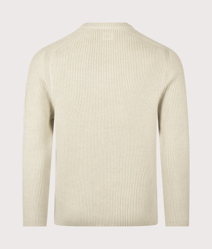 Full Rib Cotton Crewneck Lens Jumper