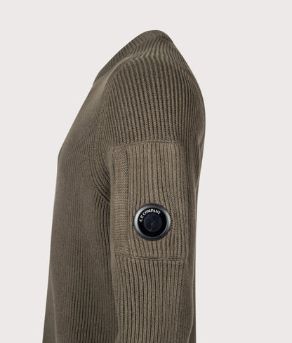 Full Rib Cotton Crewneck Lens Jumper