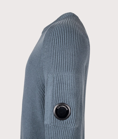 Full Rib Cotton Crewneck Lens Jumper