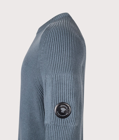 Full Rib Cotton Crewneck Lens Jumper