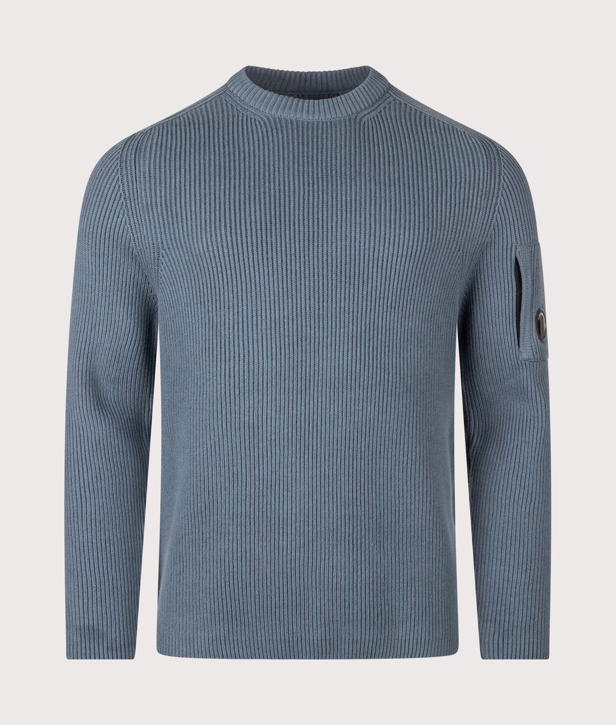 Full Rib Cotton Crewneck Lens Jumper