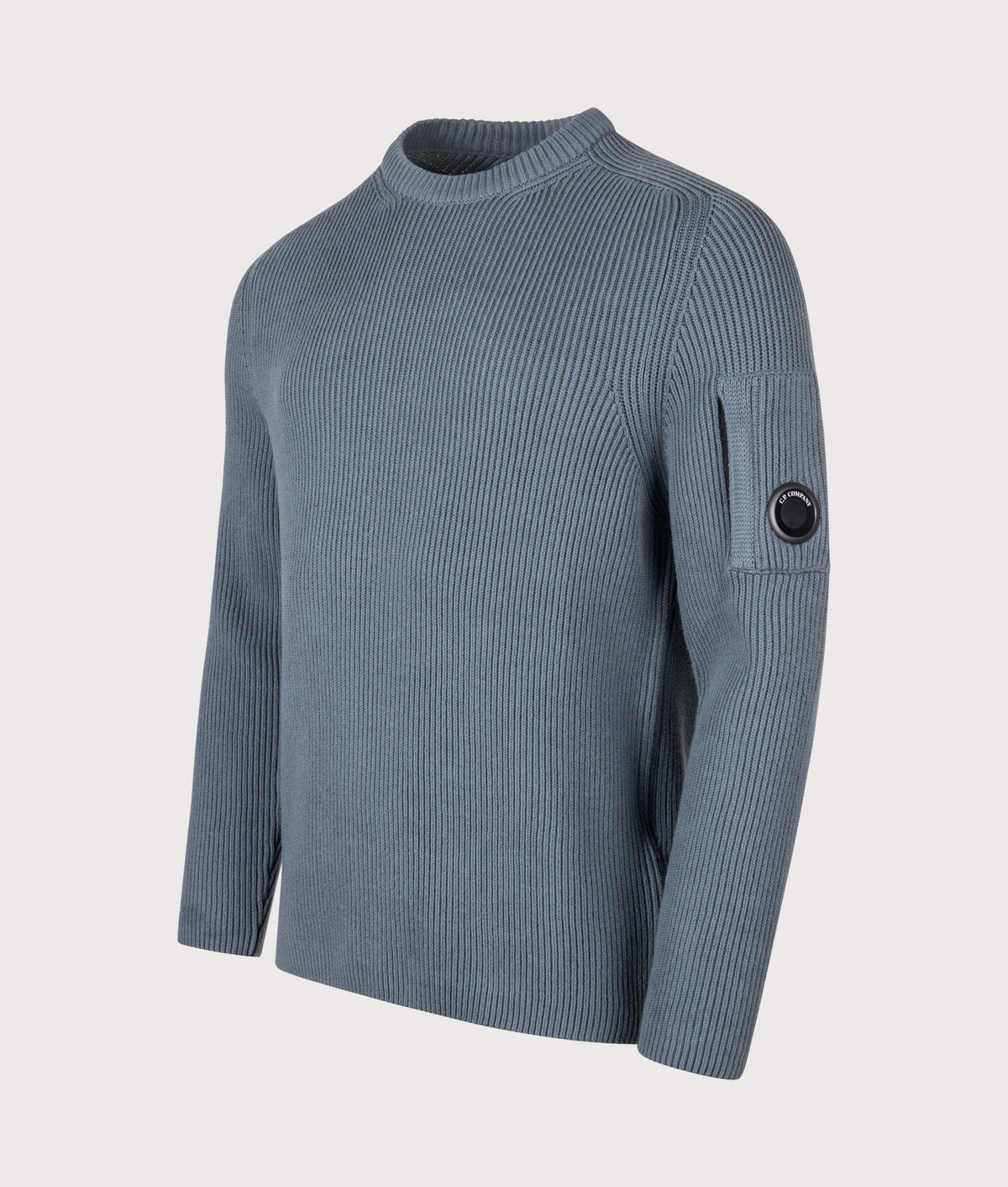 Full Rib Cotton Crewneck Lens Jumper