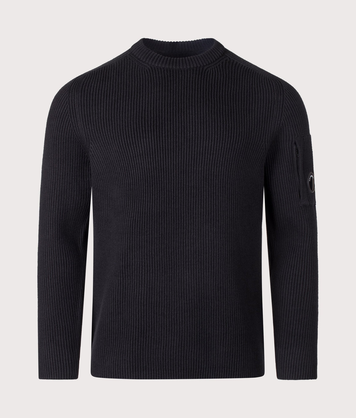 Full Rib Cotton Crewneck Lens Jumper