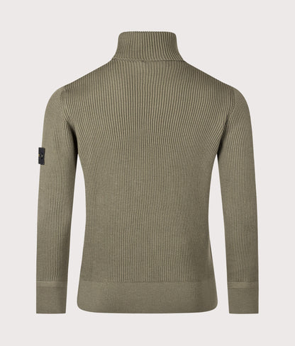 Full Rib RWS Wool Turtle Neck Jumper