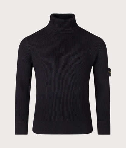 Full Rib RWS Wool Turtle Neck Jumper