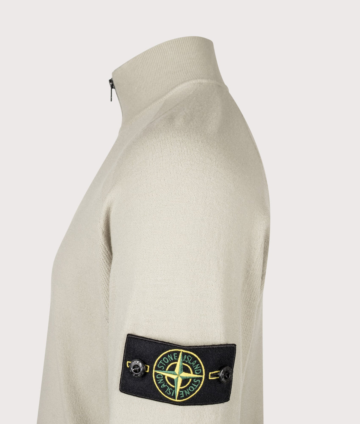 Stretch RWS Wool Quarter Zip Jumper