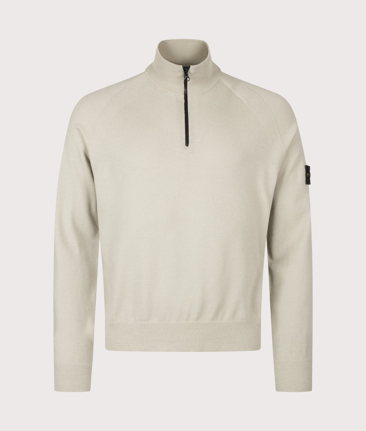 Stretch RWS Wool Quarter Zip Jumper