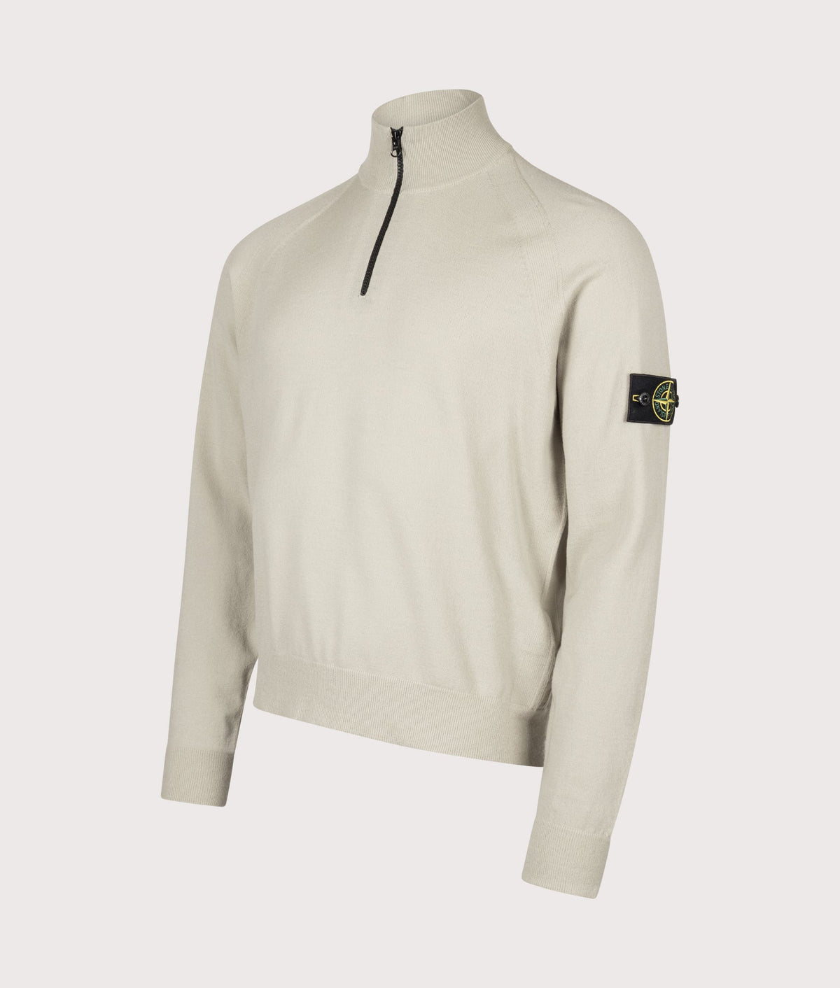 Stretch RWS Wool Quarter Zip Jumper