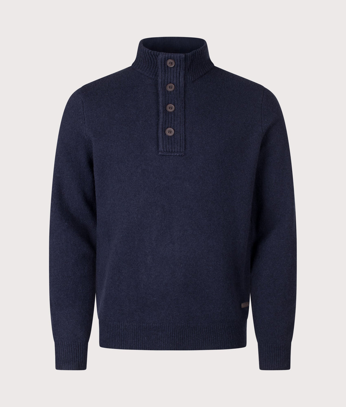 Essential Patch Quarter Zip Knitted Jumper