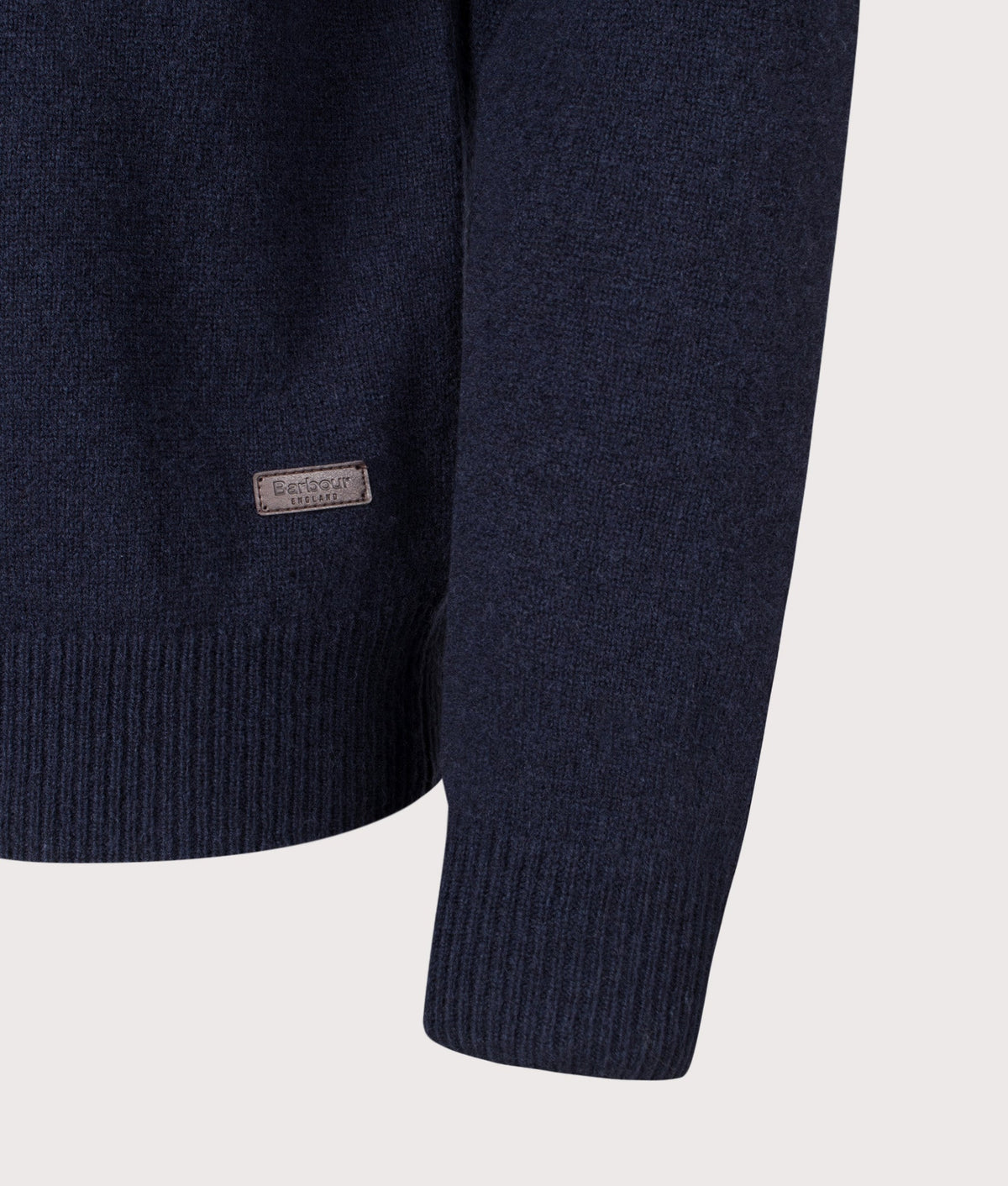 Essential Patch Quarter Zip Knitted Jumper