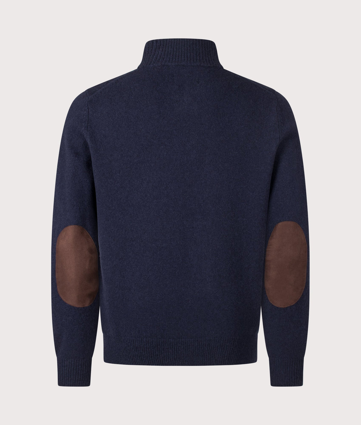 Essential Patch Quarter Zip Knitted Jumper