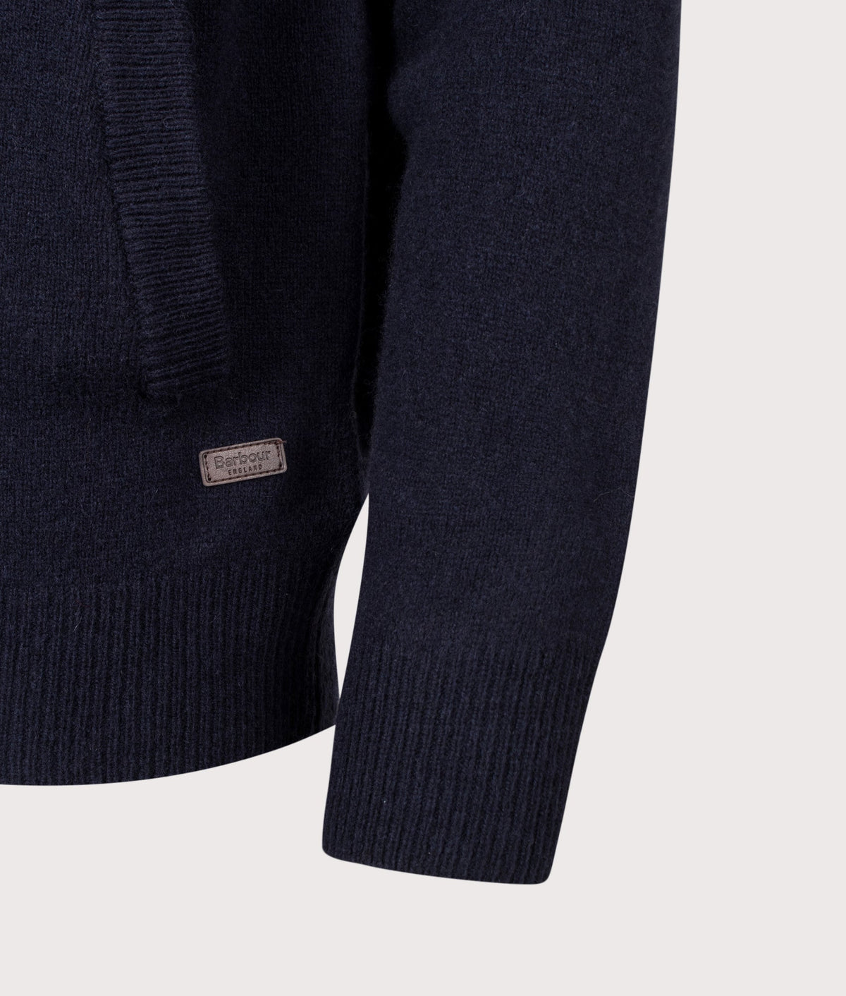 Essential Patch Zip Through Knitted Jumper