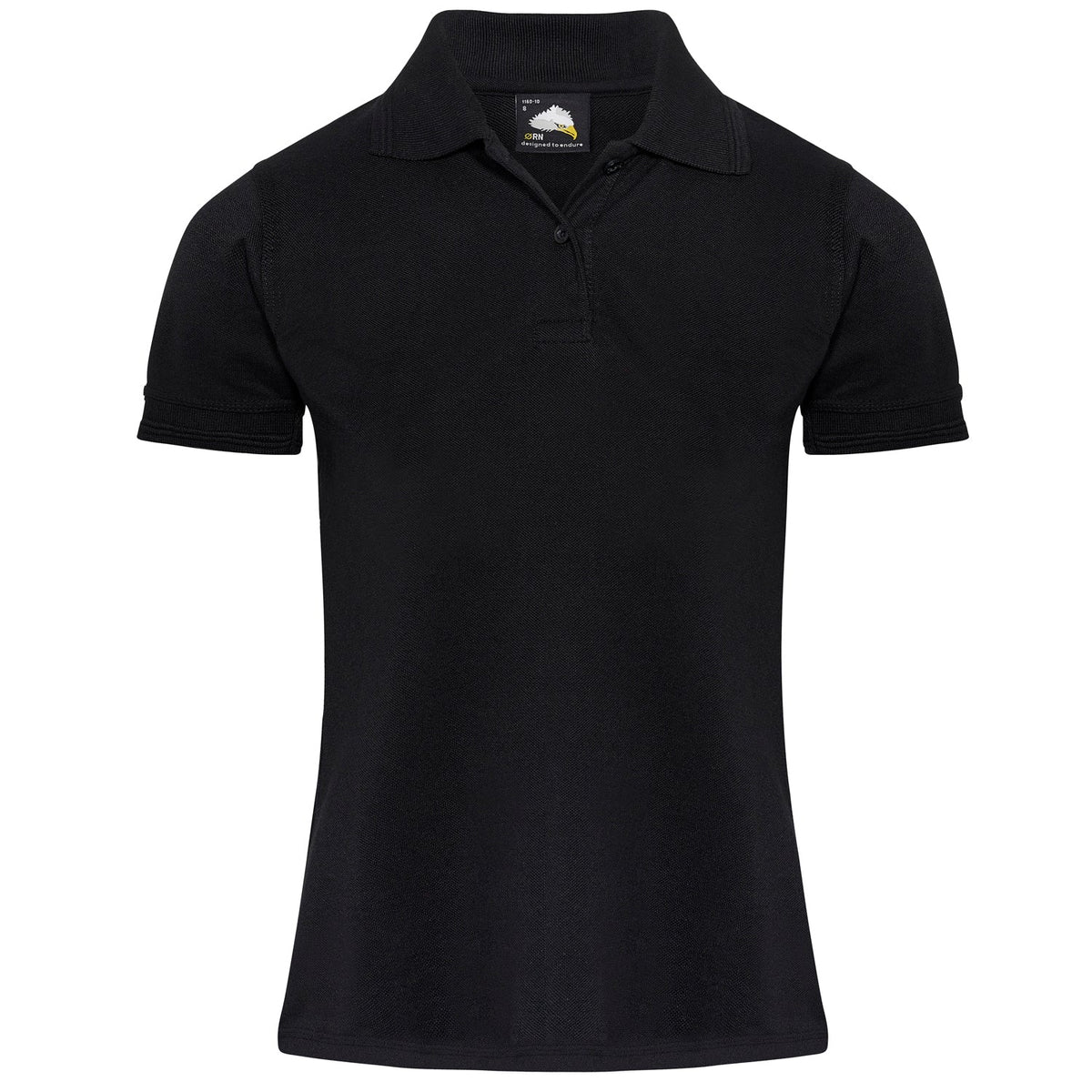 ORN Womens Eagle Polo Shirt, Black