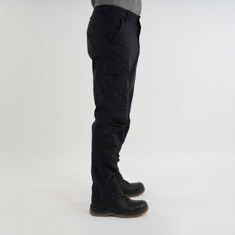 Mens Ripstop Stretch Cargo Work Trousers