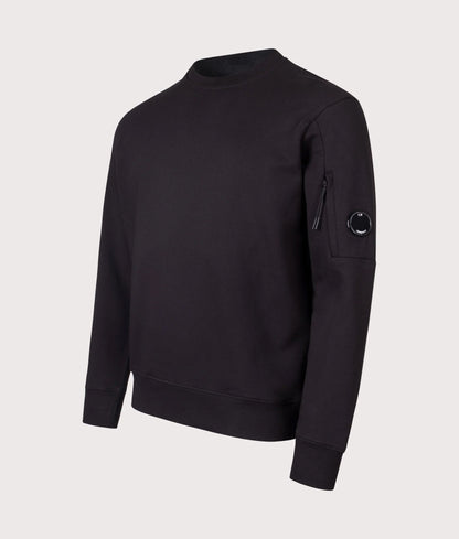 Diagonal Raised Fleece Lens Sweatshirt