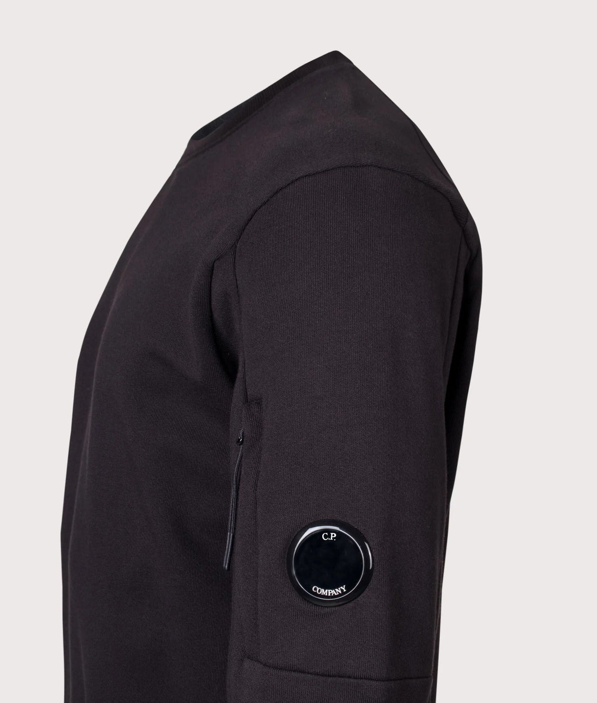 Diagonal Raised Fleece Lens Sweatshirt