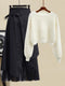 White lovely Sweater Skirt