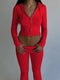 Red Pant Set