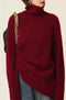 Red high neck