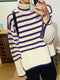 Dark blue stripe
