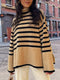 Khaki black stripe