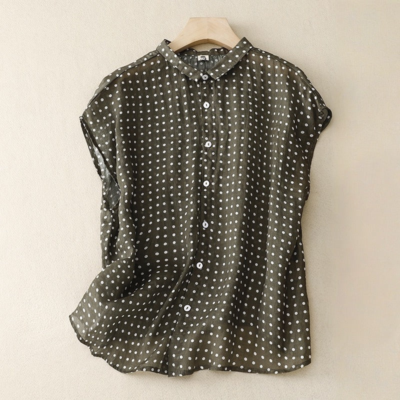 ALENA LINEN TOP