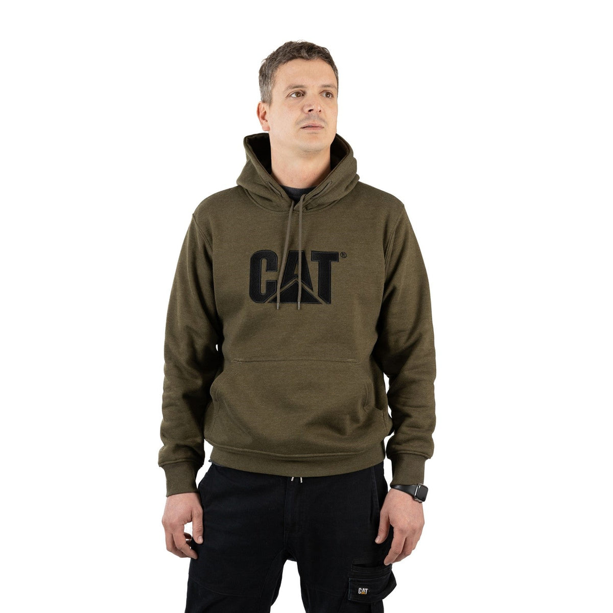 CAT Trademark Hooded Men Sweatshirt