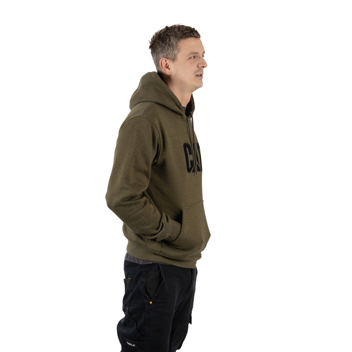 CAT Trademark Hooded Men Sweatshirt