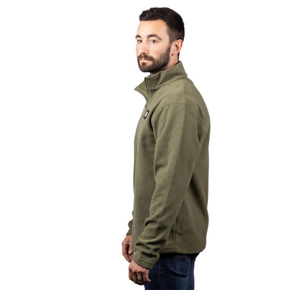 CAT Microfleece Quarter Zip Men Sweatshirt