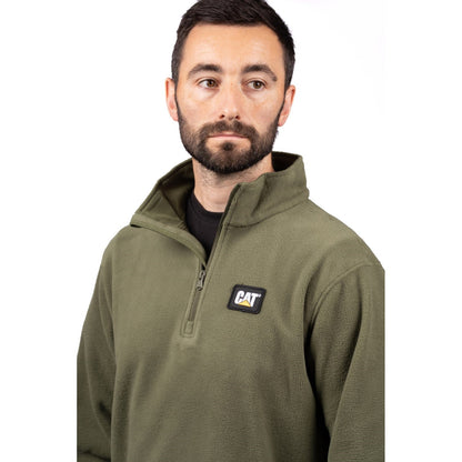 CAT Microfleece Quarter Zip Men Sweatshirt