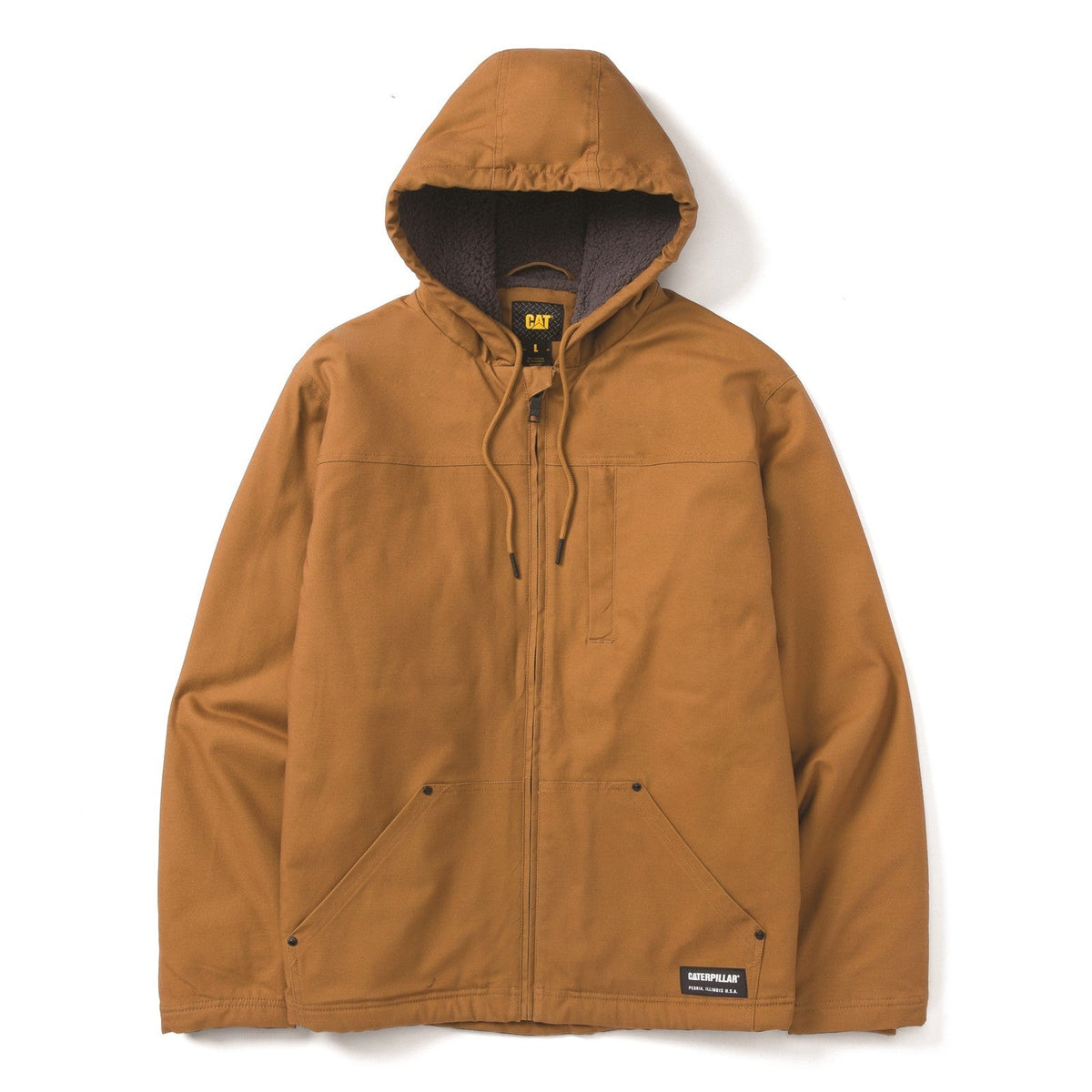 CAT Hooded Sherpa Lined Men Jacket