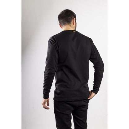 CAT Trademark Banner Long Sleeve T-Shirt, Black