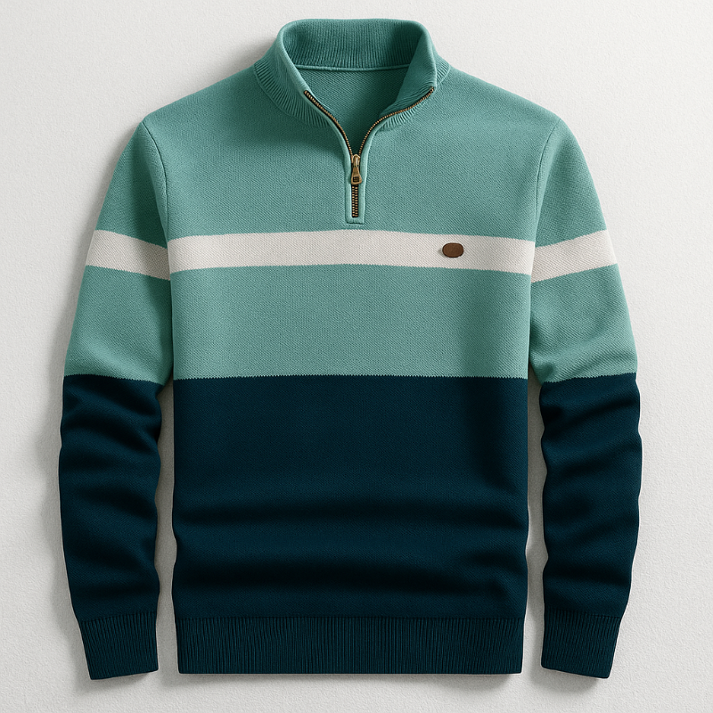 LEO CLASSIC QUARTER-ZIP SWEATER