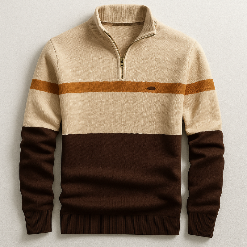 LEO CLASSIC QUARTER-ZIP SWEATER