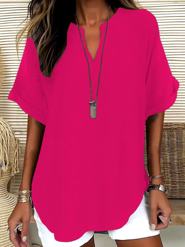 Women's Fashion Loose V-neck T-shirt