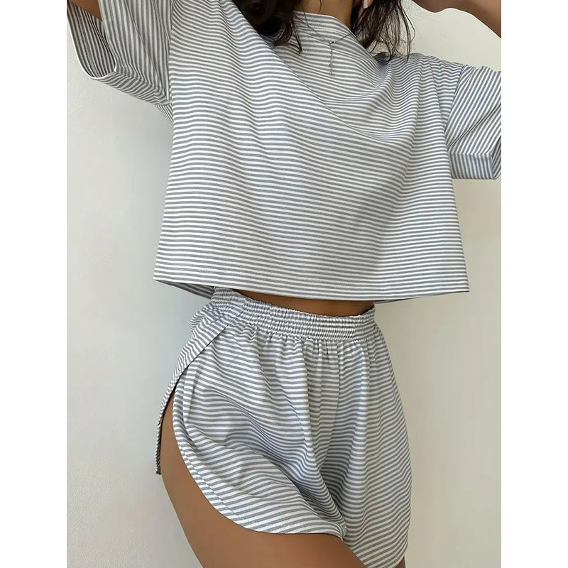 Cozy Striped Lounge Set