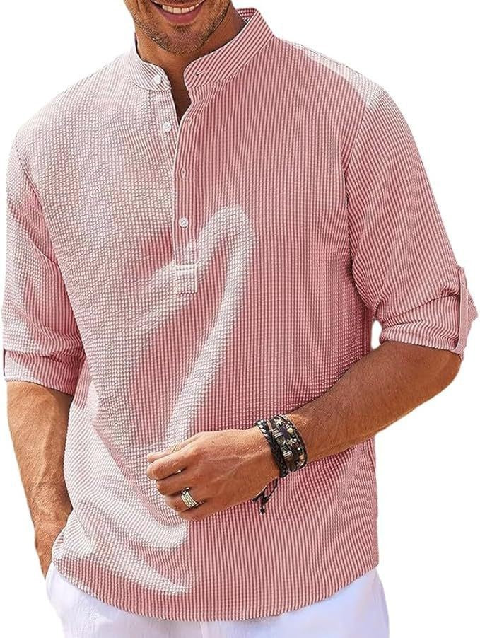 Everyday Textured Henley Shirt