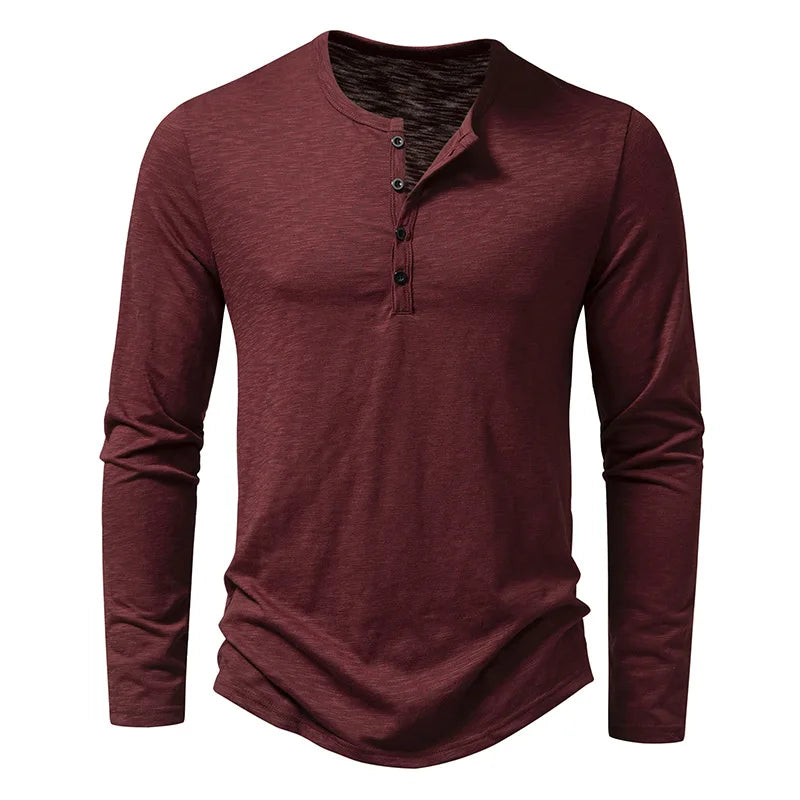 Everyday Henley Long Sleeve Tee
