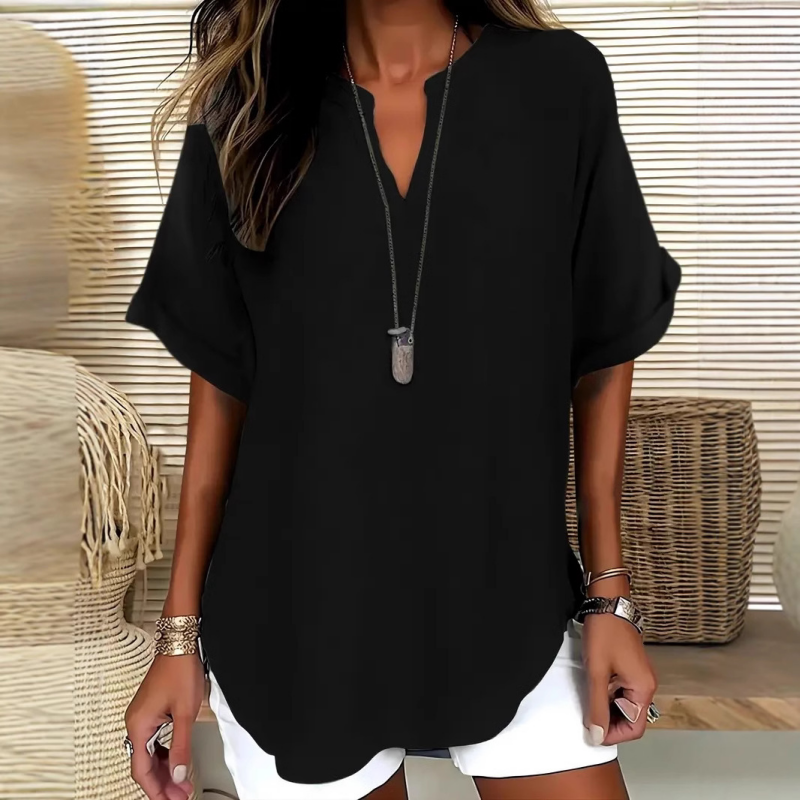 Women's Fashion Loose V-neck T-shirt