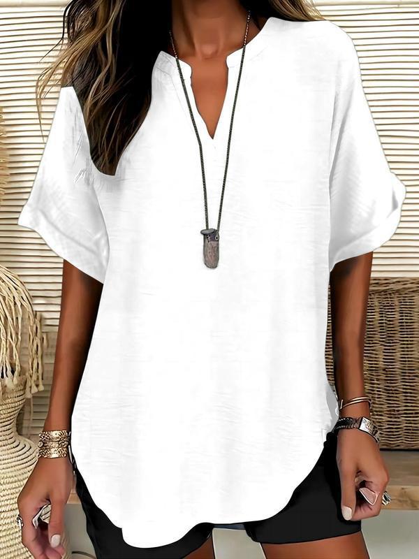 Women's Fashion Loose V-neck T-shirt