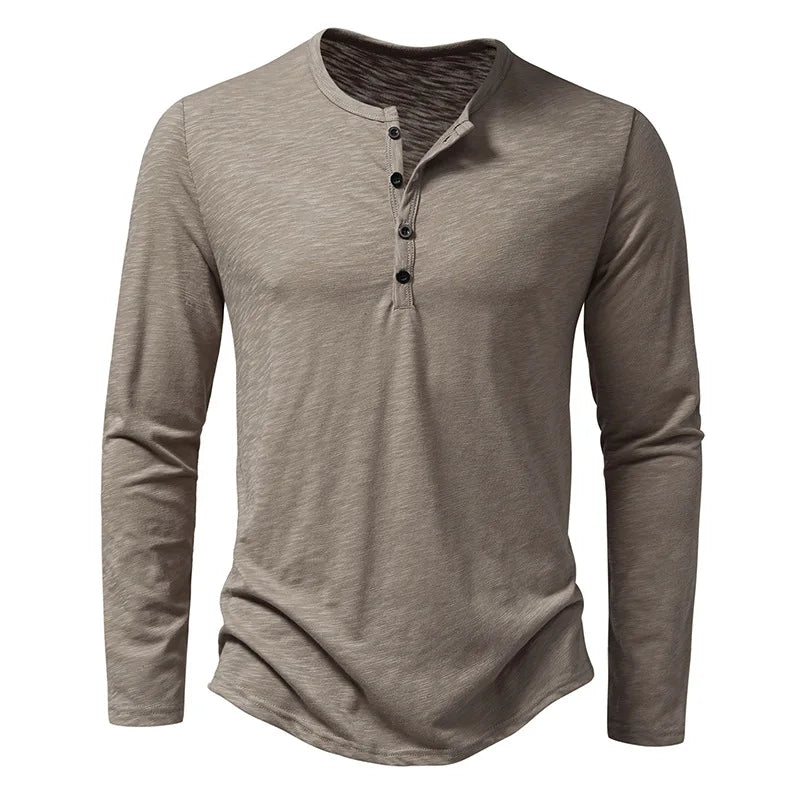 Everyday Henley Long Sleeve Tee