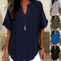 Women's Fashion Loose V-neck T-shirt